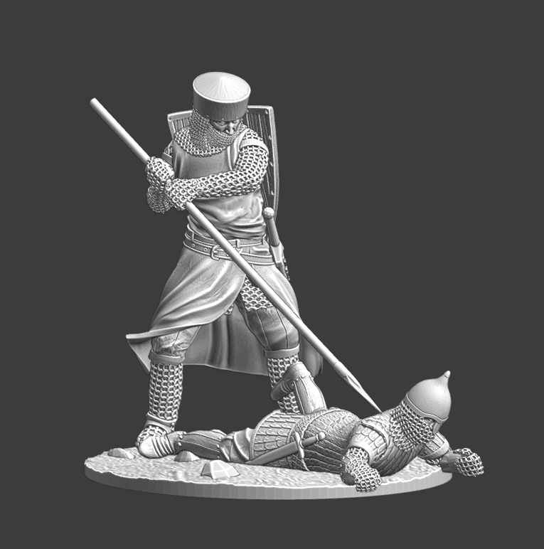 Danish Vassal cleaning the battlefield